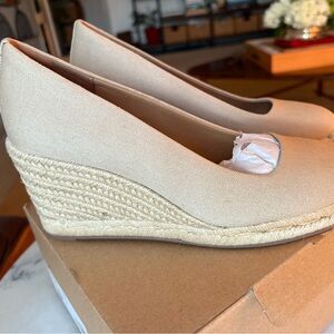 J. Crew Beige Wedge Shoes